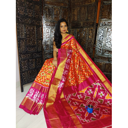 PSASIDSS4G14BXDC22- Ikat silk saree