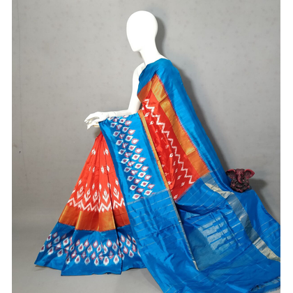 PGMRIDSS4S17TFCD17- Ikat silk saree