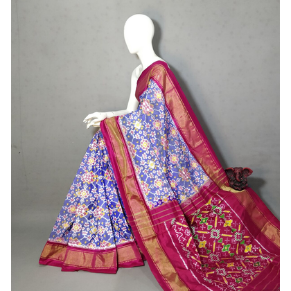 PGMRIDSS4S17TFCD31- Ikat silk saree