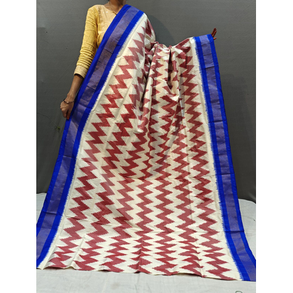 PGMRILWS4S20XCDC10- light weight Ikat silk saree