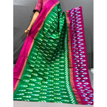 PGMRILWS4S20XCDC22- light weight Ikat silk saree