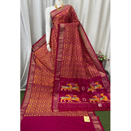 PASKIDSS4S22BXDD08- Ikat silk saree