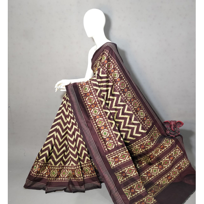 PGMRIDSS4S24BXDC39- Ikat silk saree