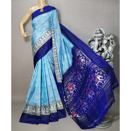 PRIHIDSS4S23BSDD02- Ikat silk saree