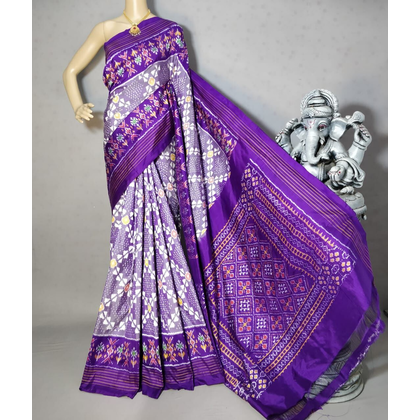 PRIHIDSS4S23BSDD11- Ikat silk saree