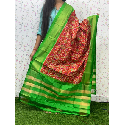 PSDHISDP4S23ZBCD53- Ikat silk dupatta