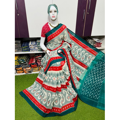 PSRGICTS4S22INCC37- Ikat cotton saree