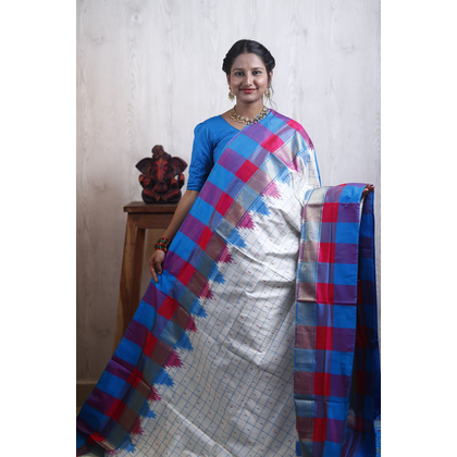 PANHIDSS4S25BXDD03- Ikat silk saree