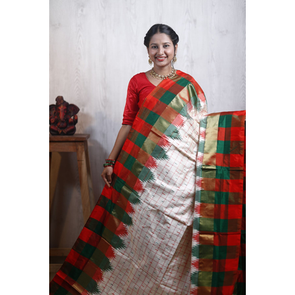 PANHIDSS4S25BXDD04- Ikat silk saree