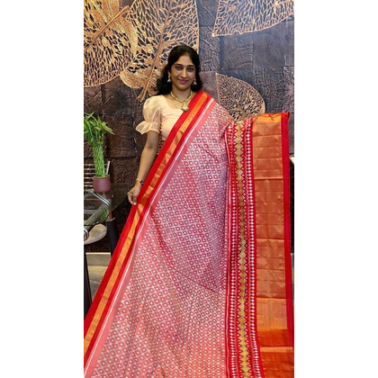 PSRGIDSS4S25BSDD23- Ikat silk saree