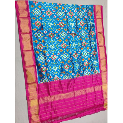 PSSIISDP4S25ECCD22- Ikat silk dupatta