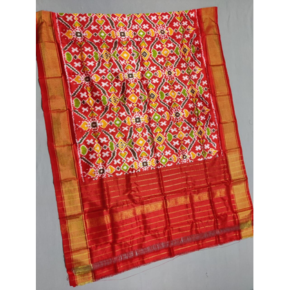 PSSIISDP4S25ECCD72- Ikat silk dupatta