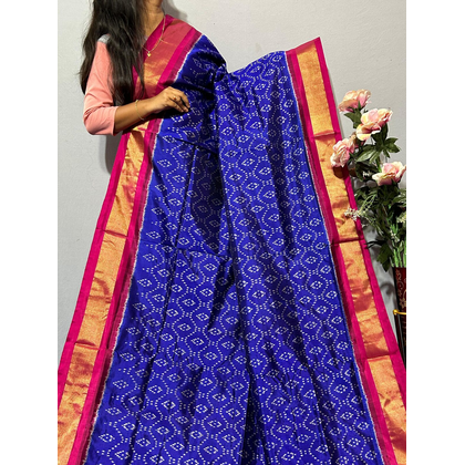 PKISIDSS4S27TZDD04- Ikat silk saree