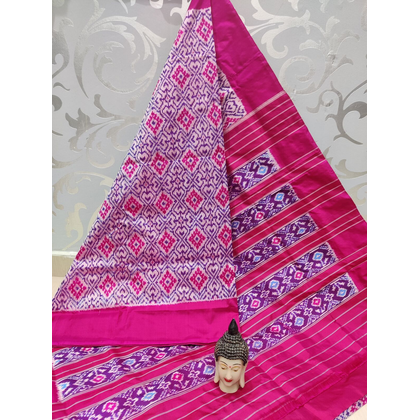 PSPHIDSS4S27BTCD08- Ikat silk saree