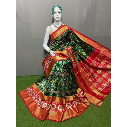 PSRGIDSS4S28BSDC38- Ikat silk saree