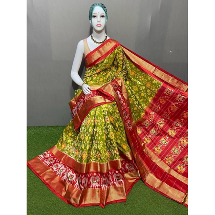 PSRGIDSS4S28BSDC39- Ikat silk saree