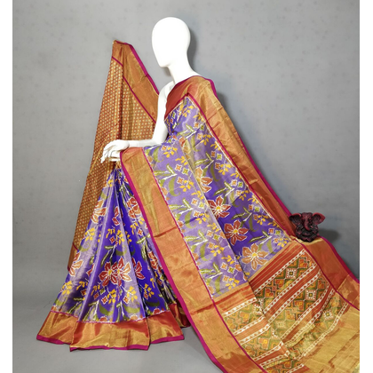 PGMRFTHS4S30NTCD20- Full tissue Ikat silk saree