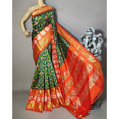 PRIHIDSS4O07NCDD17- Ikat silk saree