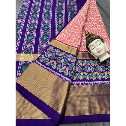 PSDHIDSS4O09BXDD08- Ikat silk saree