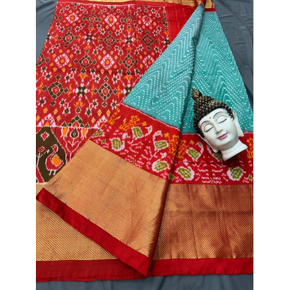 PSDHIDSS4O09BXDD09- Ikat silk saree