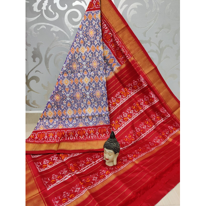 PSPHIDSS4O09BECD30- Ikat silk saree