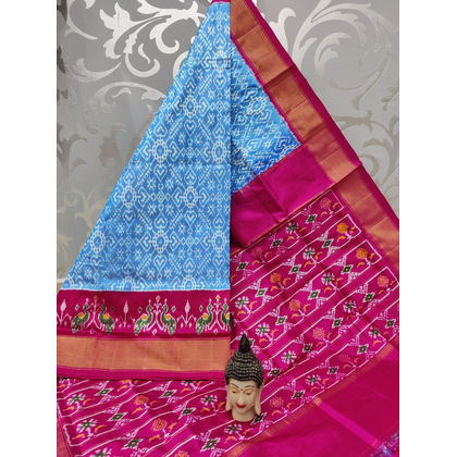 PSPHIDSS4O09BECD33- Ikat silk saree