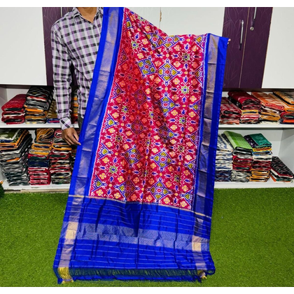 PSRGISDP4O10ZNDC08- Ikat silk dupatta