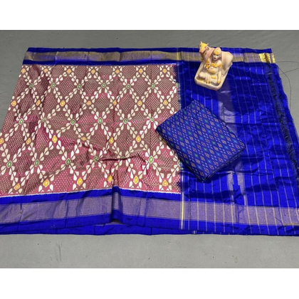 PSRGSDST4O14FSDD08- Ikat sico dupatta with  sico top