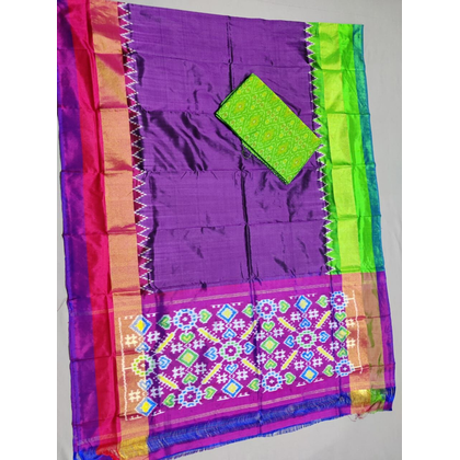 PSSISDST4O15FSCD65- Ikat sico dupatta with  sico top