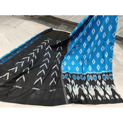 PGMRICTS4O15INSC14- Ikat cotton saree