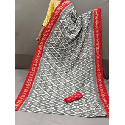 PGMRICTS4O15INSC30- Ikat cotton saree