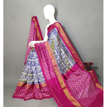 PGMRIDSS4O15TSDD01- Ikat silk saree