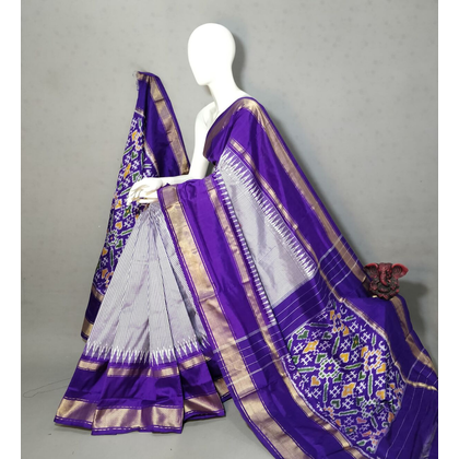 PGMRIDSS4O15TSDD31- Ikat silk saree