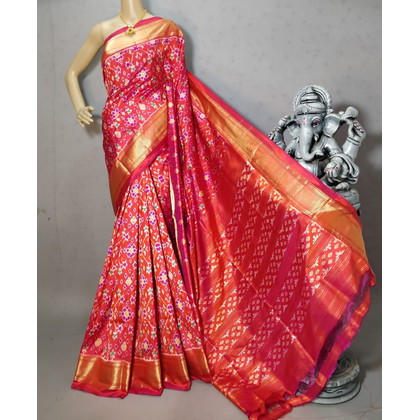 PRIHC3PS4O14NCCD01- Ikat silk saree