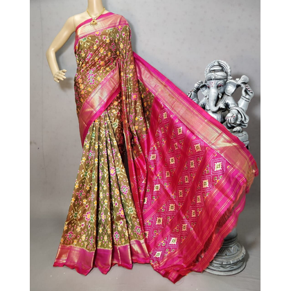 PRIHC3PS4O14NCCD30- Ikat silk saree