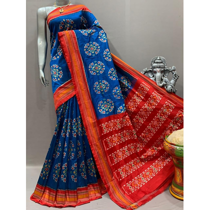 PSNTIDSS4O28NCCC20- Ikat silk saree