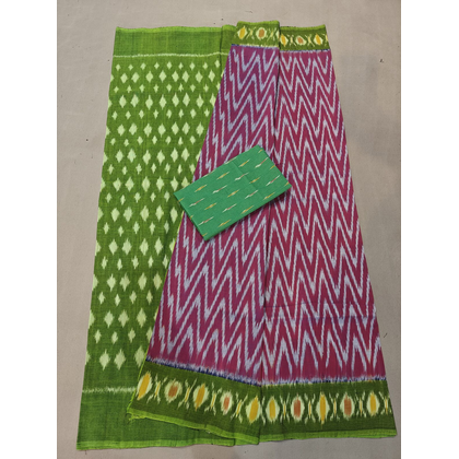 PGMRICTS4V04INDC58- Ikat cotton saree