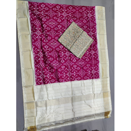 PSSISDST4V01FSCC25- Ikat Silk dupatta with Ikat sico top