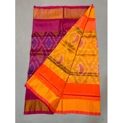 PKHSISSSS4V04ISDC55- Ikat soft silk saree