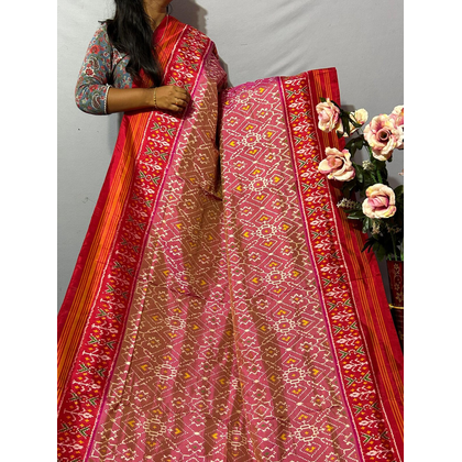 PKISIDSS4V01BECC37- Ikat silk saree