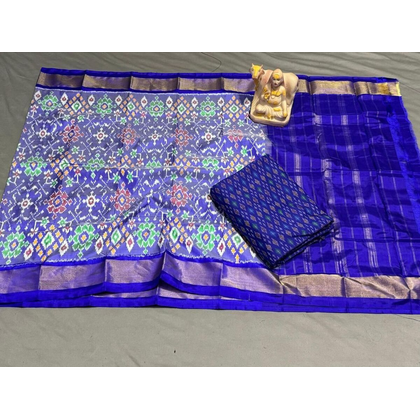 PSRGSDST4V05FFDC63- Ikat Silk dupatta with Ikat sico top