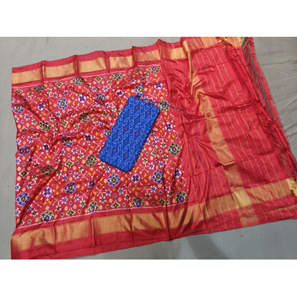 PGMRSDST4V09FSDC08- Ikat Silk dupatta with Ikat sico top