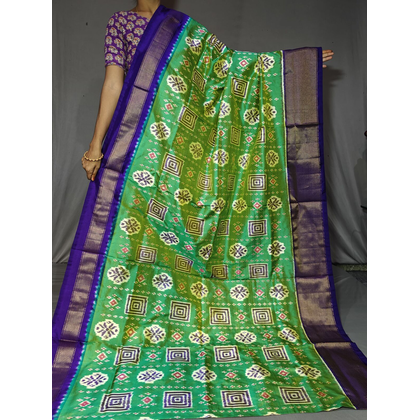 PGMRIDSS4V12BBDC20- Ikat silk saree