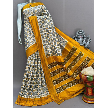 PSNTIDSS4V12NDCD03- Ikat silk saree