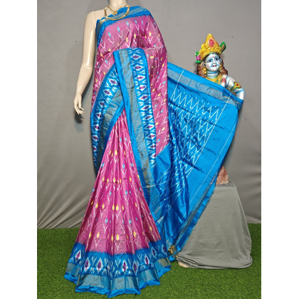 PGMRILWS4V19XCDC11- light weight Ikat silk saree