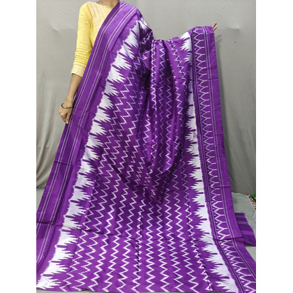 PGMRILWS4V19XCDC36- light weight Ikat silk saree