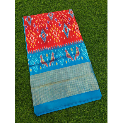 PMIUIDSS4V13BBDC22- Ikat silk saree