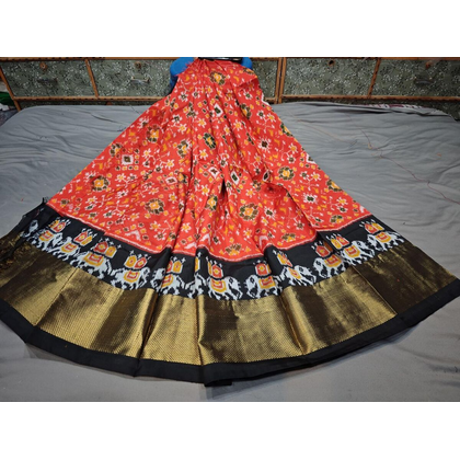 PGMRFSLG4V21SZCD06- Free Size Ikat Silk Lehenga