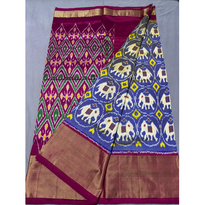 PLHSIDSS4V22BNCD11- Ikat silk saree