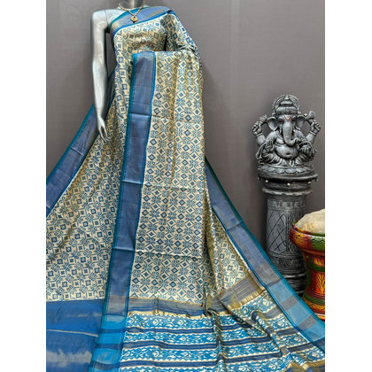 PSNTIDSS4V21IDCC10- Ikat silk saree